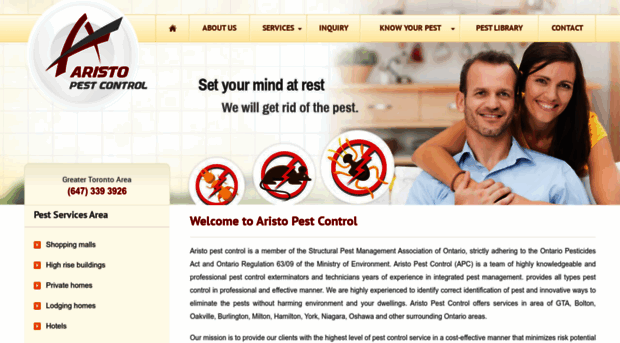 aristopestcontrol.com