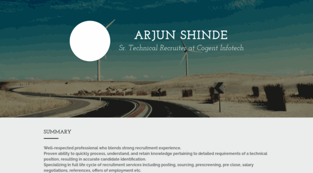 arjun-shinde.strikingly.com