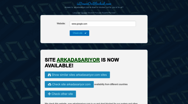 arkadasariyor.com.isdownorblocked.com