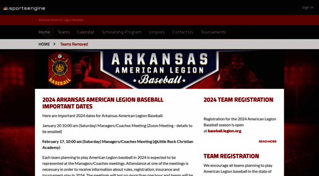 arkansasamericanlegionbaseball.com