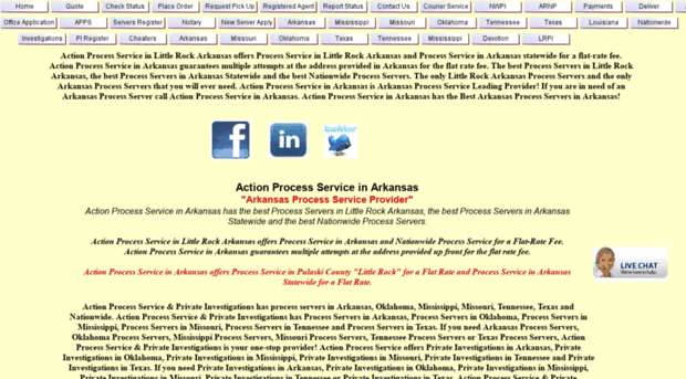 arkansasprocessservice.com