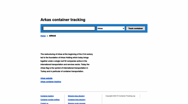 arkas.container-tracking.org