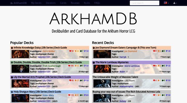 arkhamdb.com