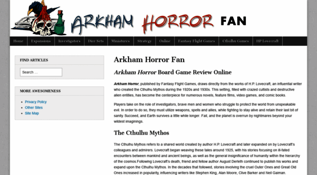 arkhamhorrorfan.com