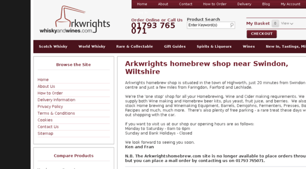 arkwrightshomebrew.com