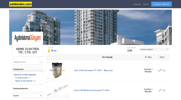 armeelektrik.sahibinden.com