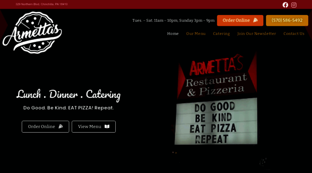 armettaspizza.com