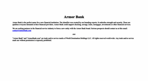 armorbank.com