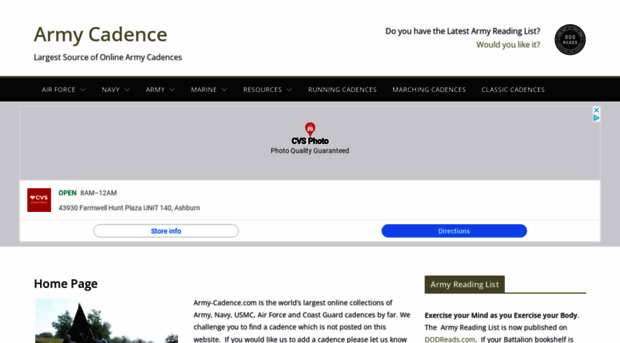 army-cadence.com