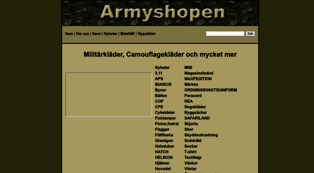 armyshopen.se