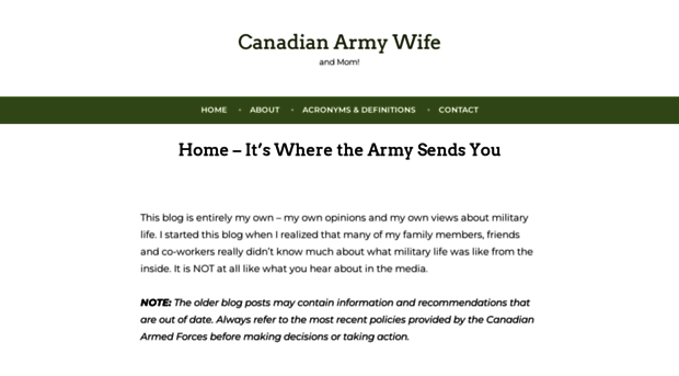 armywife.ca