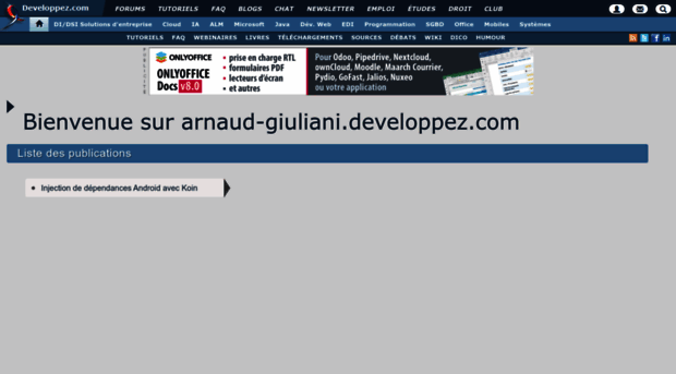 arnaud-giuliani.developpez.com