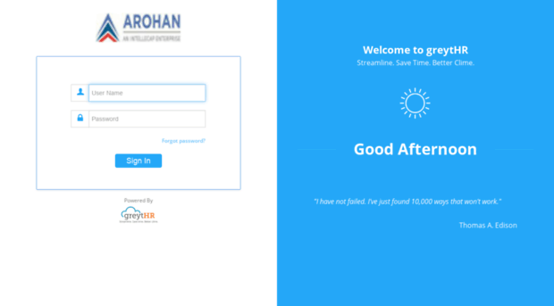 arohanfin.greythr.com