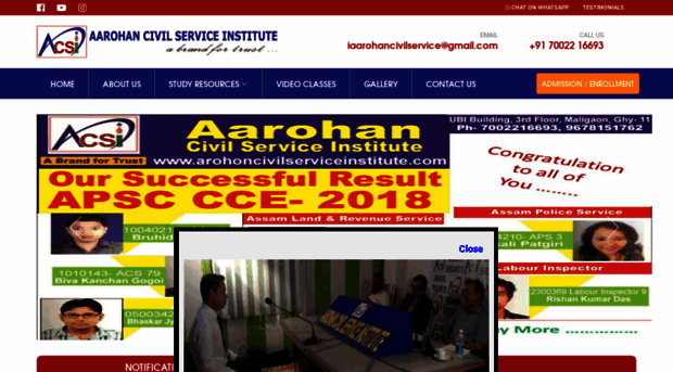 arohoncivilserviceinstitute.com