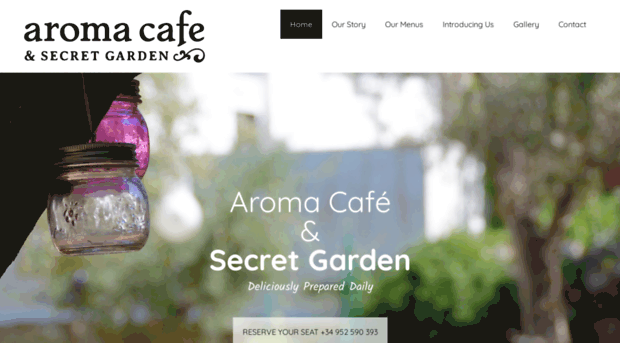 aromacafeandsecretgarden.com