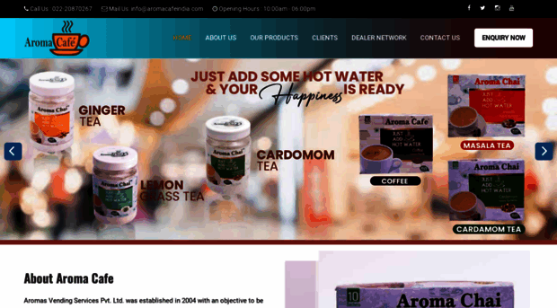 aromacafeindia.com