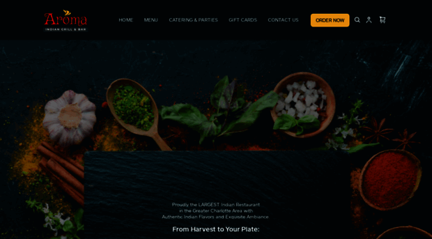 aromaindiangrill.com