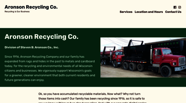 aronsonrecycling.com