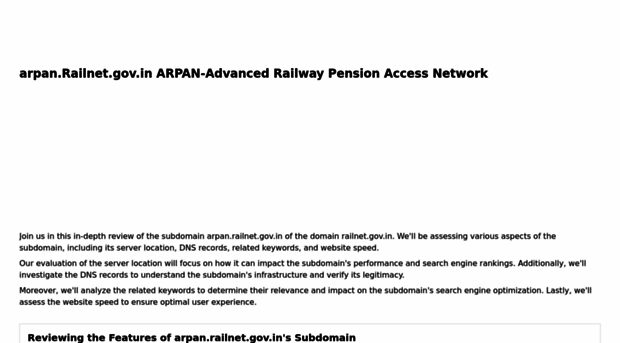 arpan.railnet.gov.in.ipaddress.com