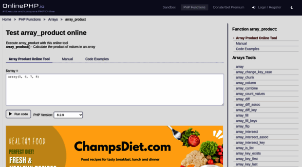 array_product.onlinephpfunctions.com