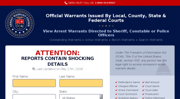 arrestwarrantfinder.com