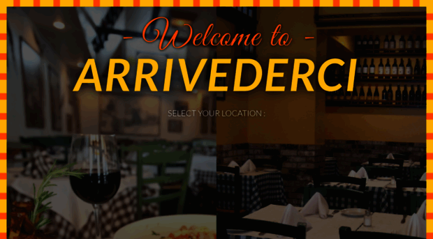 arrivederciristorante.com