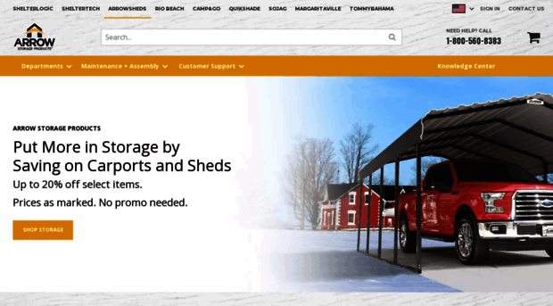 arrow-sheds.shelterlogic.com