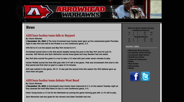 arrowheadhockey.com