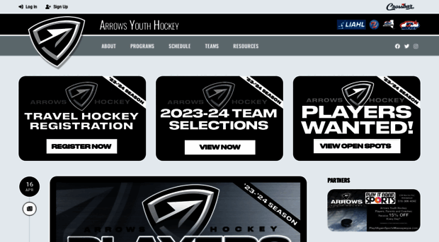 arrowsyouthhockey.org
