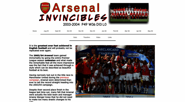 arsenalinvincibles.co.uk