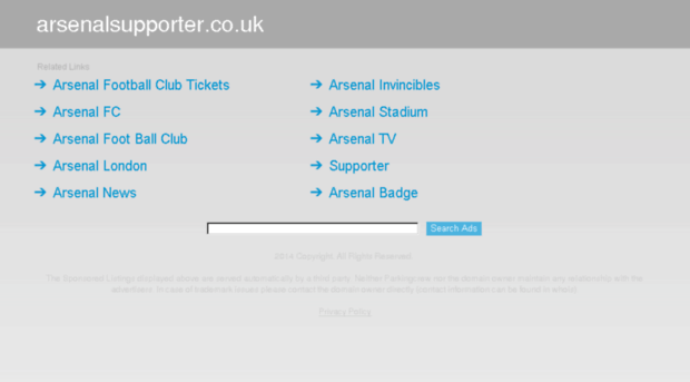 arsenalsupporter.co.uk