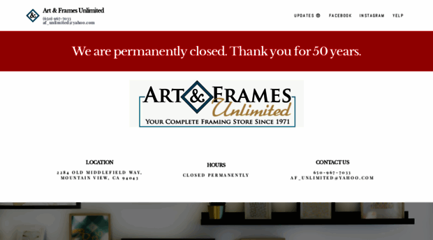 artandframesunlimited.com