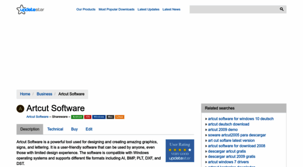 artcut-software.updatestar.com