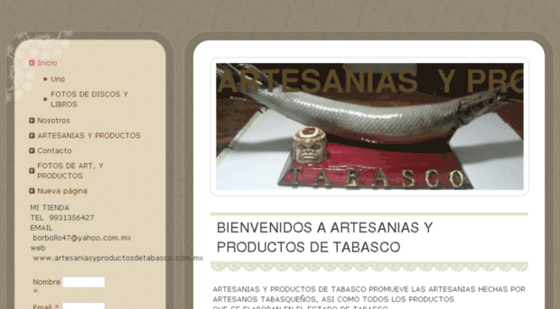 artesaniasyproductosdetabasco.com.mx
