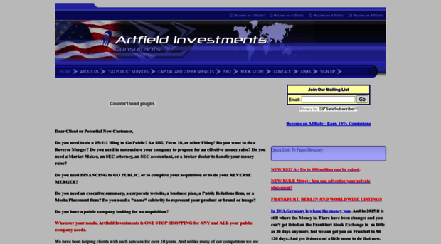 artfieldinvestments.com