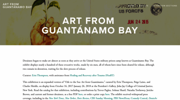 artfromguantanamo.com