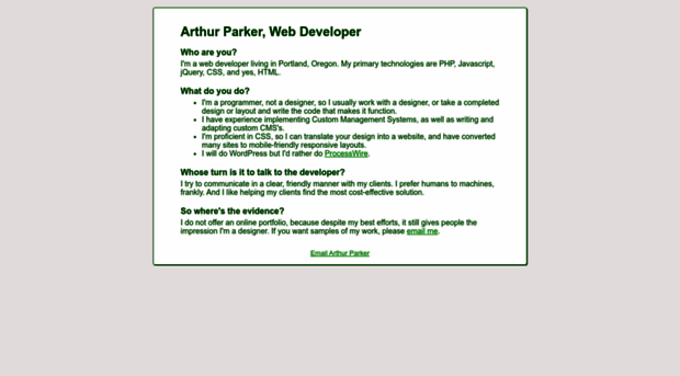 arthurparkerpdx.com