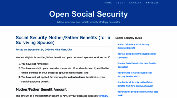 articles.opensocialsecurity.com