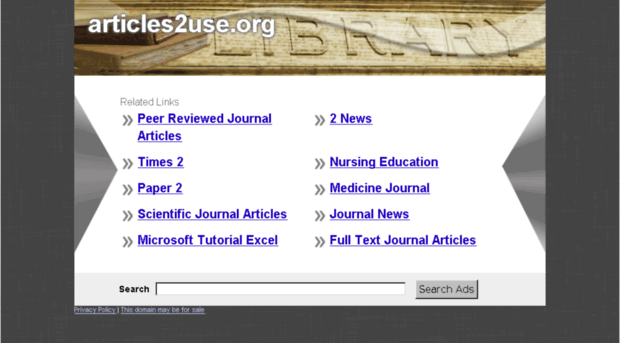 articles2use.org