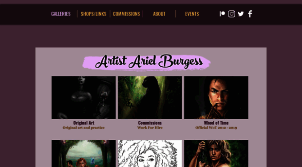 artistarielburgess.com