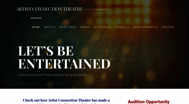 artistconnectiontheatre.org