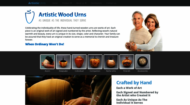 artisticwoodurns.com