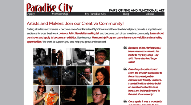 artists.paradisecityarts.com