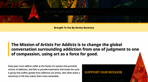 artistsforaddicts.com