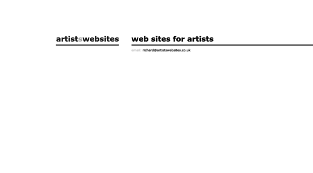 artistswebsites.co.uk