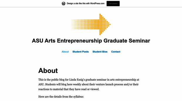 artsentrepreneurshipgradseminar.wordpress.com