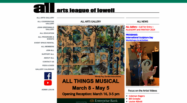 artsleagueoflowell.com