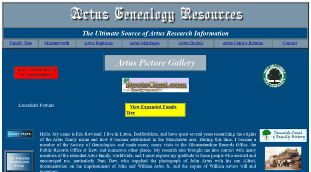 artus-familyhistory.com