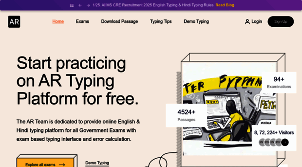 artypingplatform.com