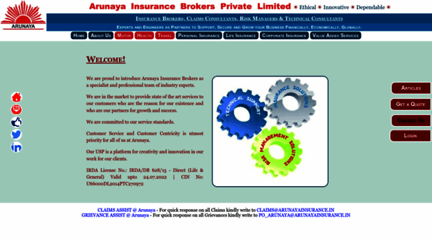 arunayainsurance.in